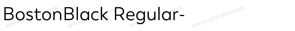 BostonBlack Regular字体转换